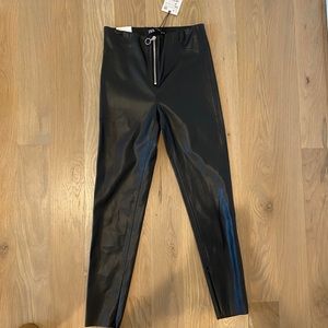ZARA NEVER WORN: Black Leather Pants